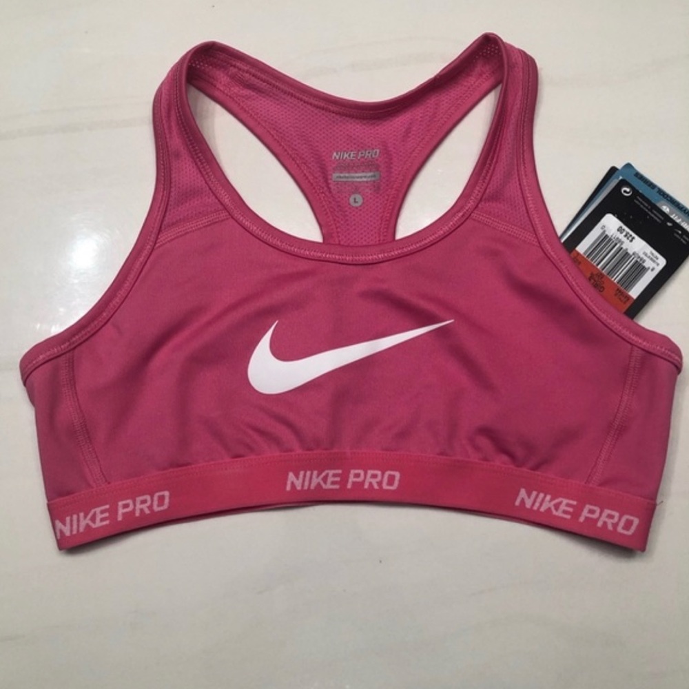 NWT Nike pro girls sports bra. Size girls large